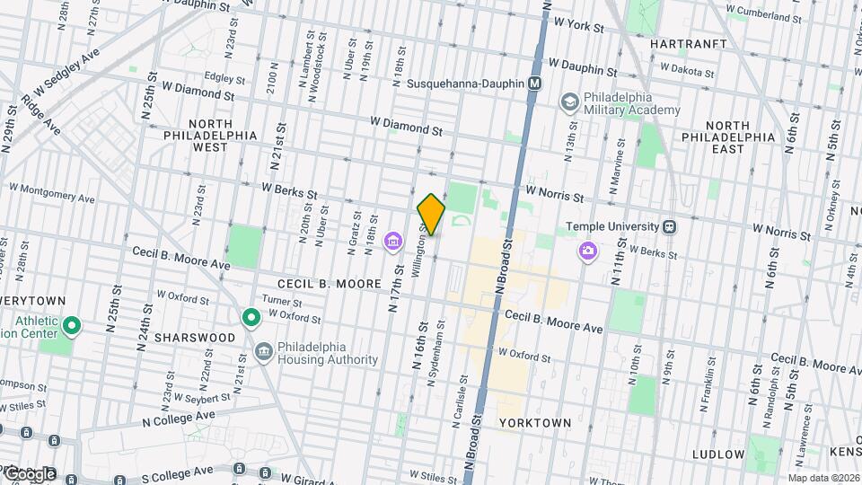 1818 N 16th St Map and Location Details