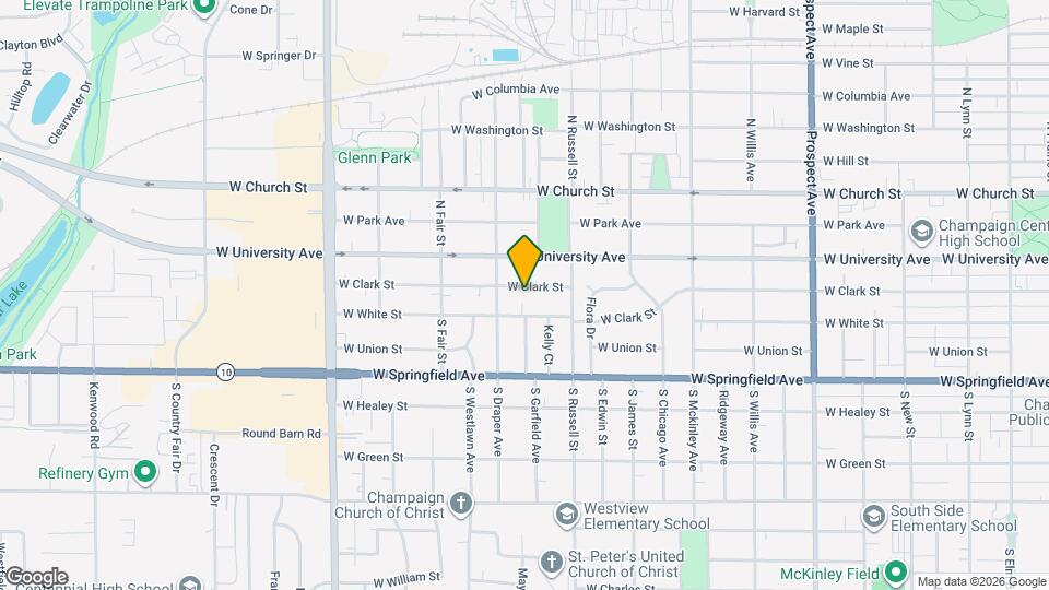 1407 W Clark St Map and Location Details