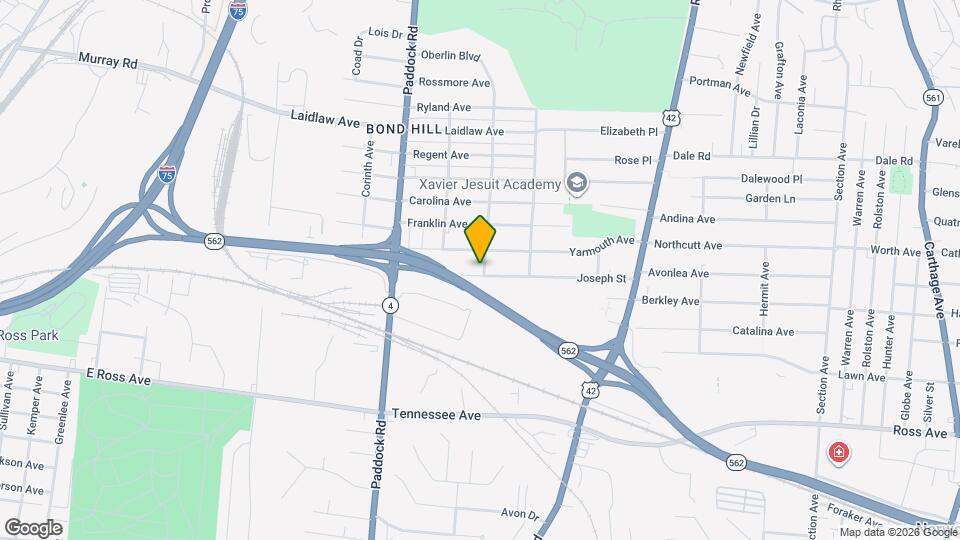 1344 Joseph St Map and Location Details