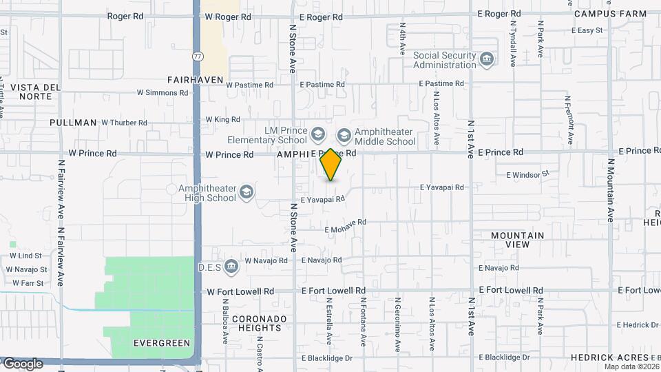 3526 N Estrella Ave Map and Location Details
