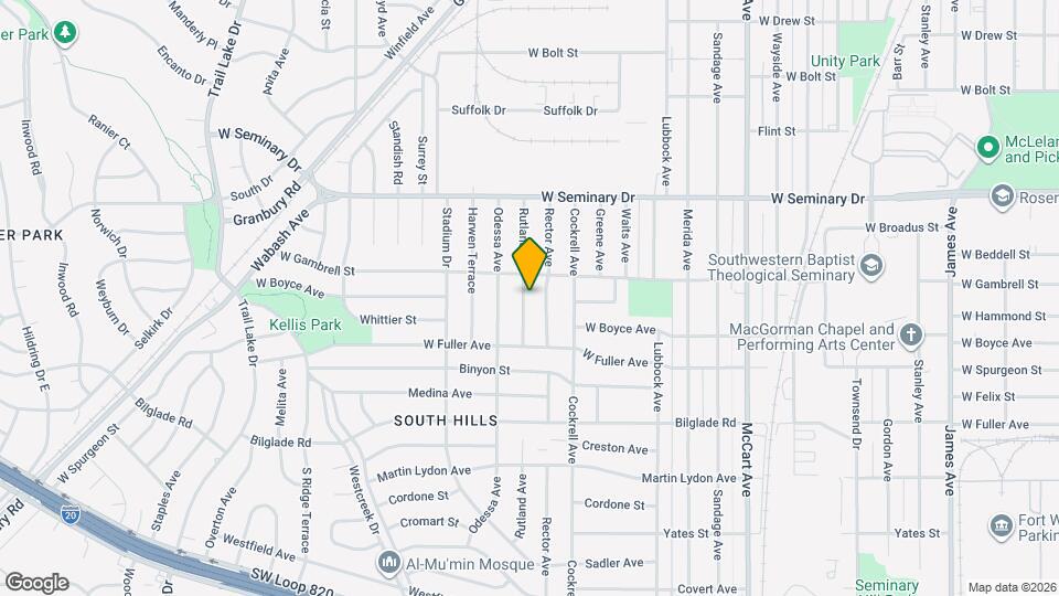 4517 Rutland Ave Map and Location Details