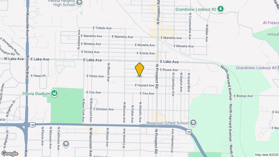 1118 E Hines Ave, Unit 1 Map and Location Details