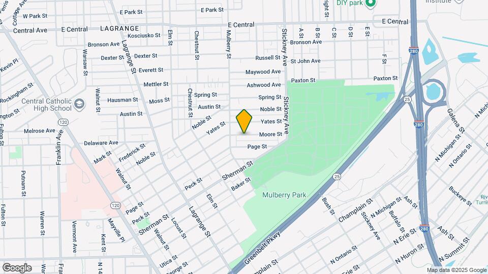 1328 Moore St Map and Location Details