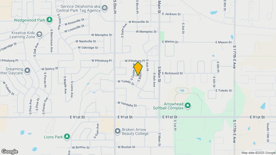 1644 S Birch Ave Map and Location Details