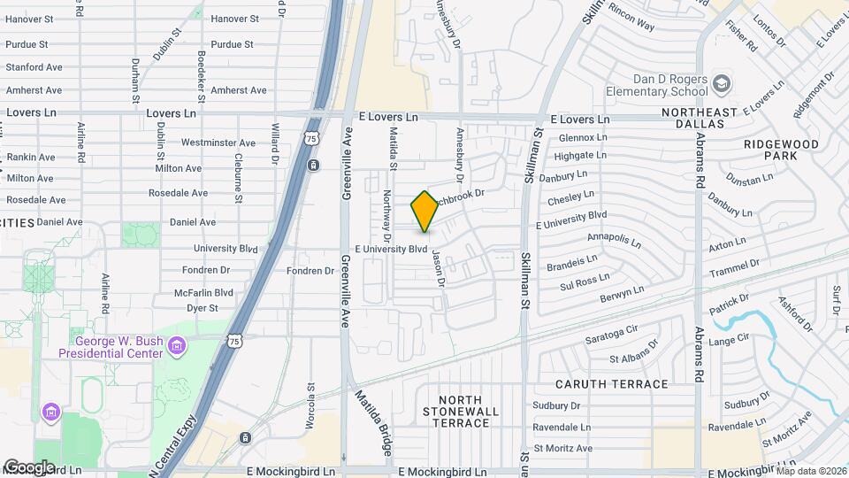 5843 E University Blvd Mapa y Detalles de la Ubicación