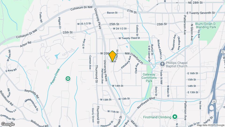 1652 N Cherry St Map and Location Details