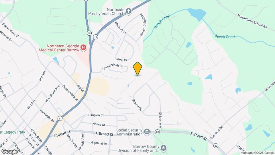 408 Shenandoah Ct Mapa y Detalles de la Ubicación