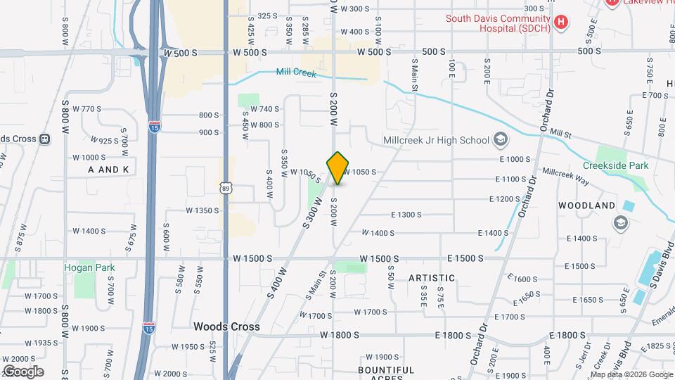 1175 S 200 W Map and Location Details