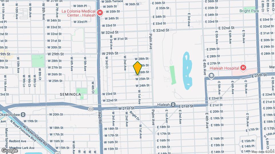 101 W 25th St Mapa y Detalles de la Ubicación