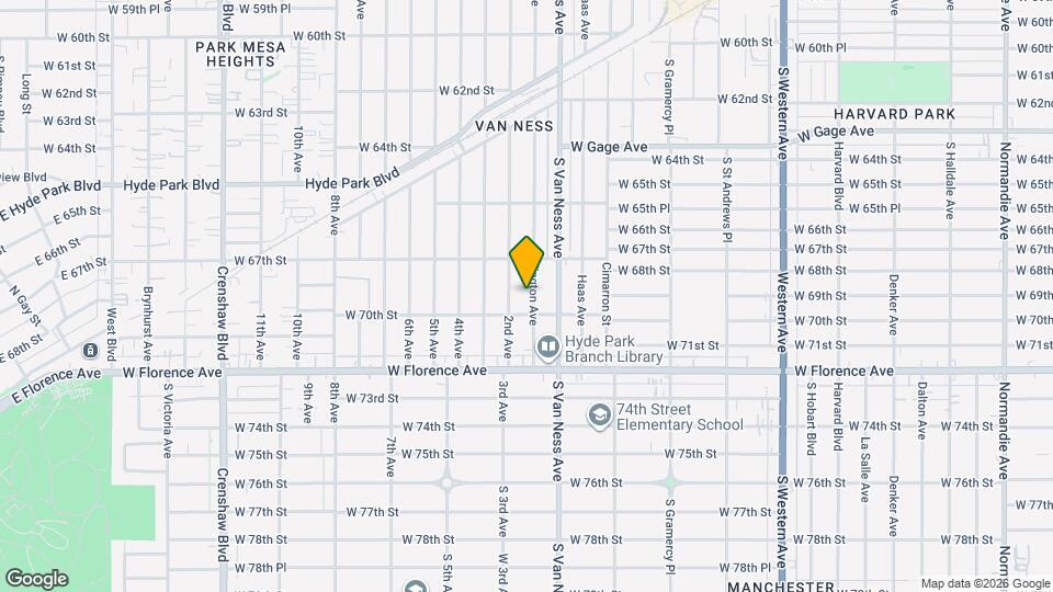 6743 Arlington Ave Map and Location Details