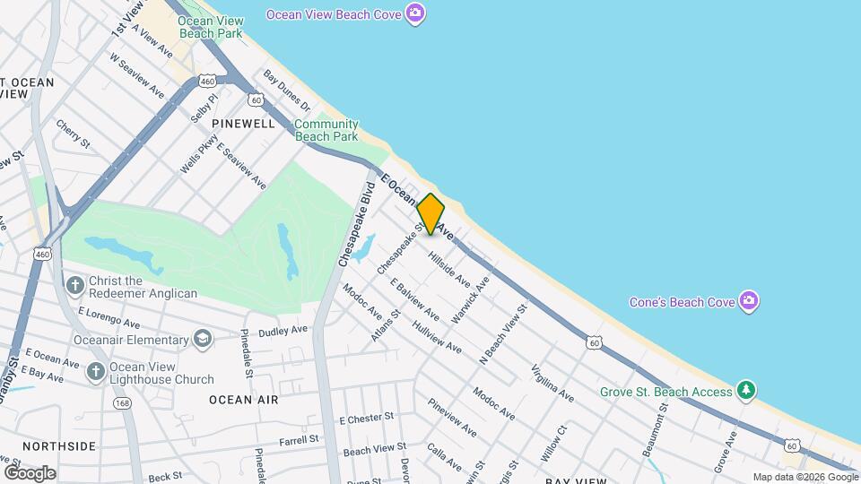 1016 Hillside Ave Map and Location Details