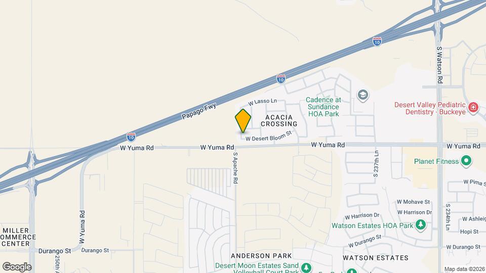 24254 W Desert Bloom St Mapa y Detalles de la Ubicación