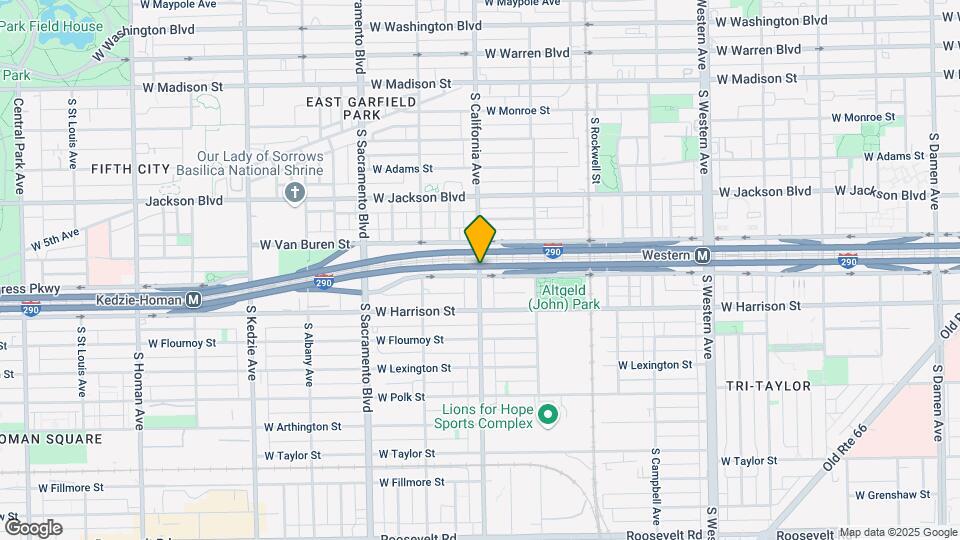 407-7407 N California Ave Map and Location Details