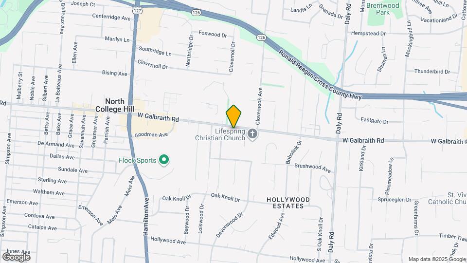 1389 W Galbraith Rd Map and Location Details