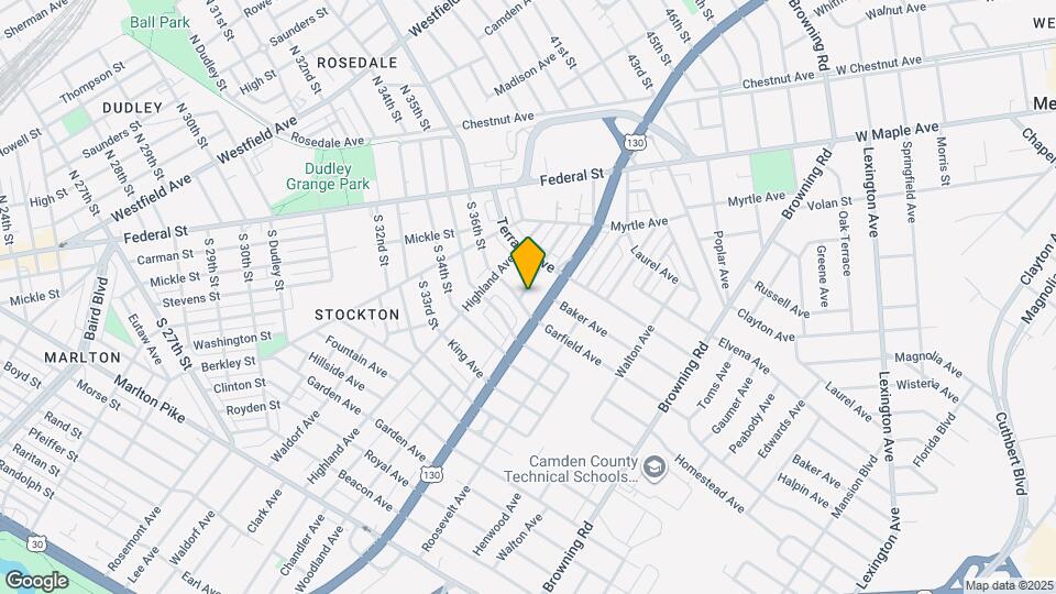 5548 Woodland Ave Map and Location Details