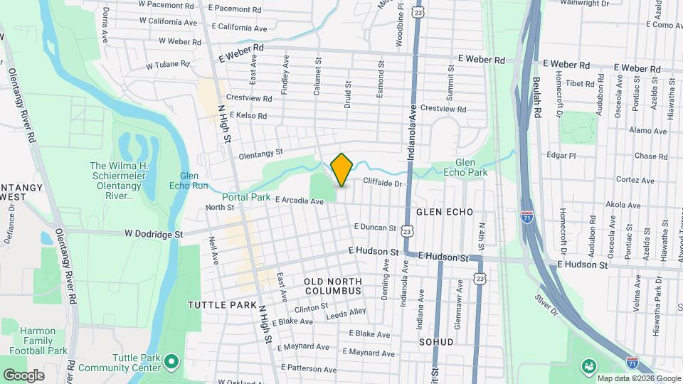 2702-2704-2704 Calumet St Map and Location Details