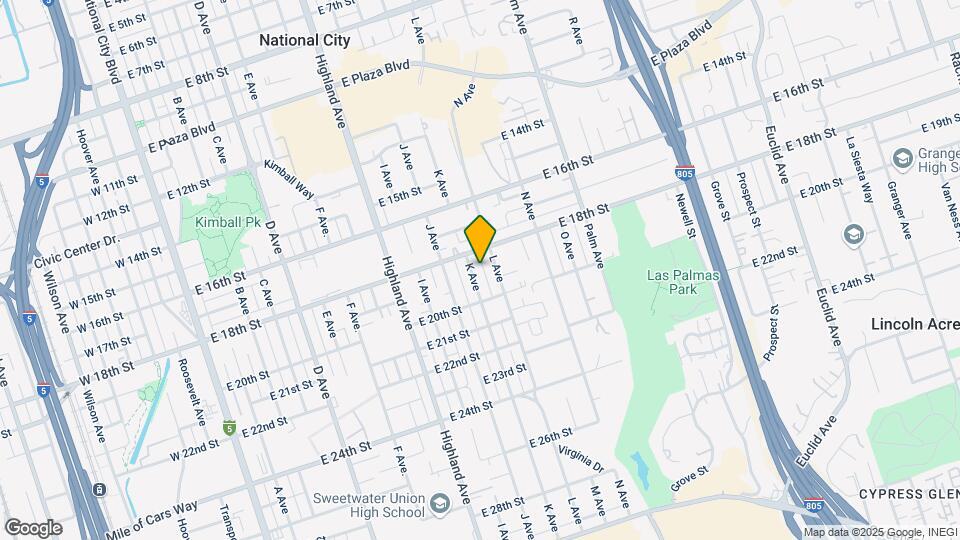 1829 K Ave Mapa y Detalles de la Ubicación