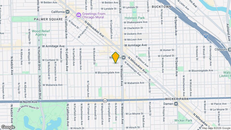 2426 W. Moffat St, Unit Apt. 2 Map and Location Details