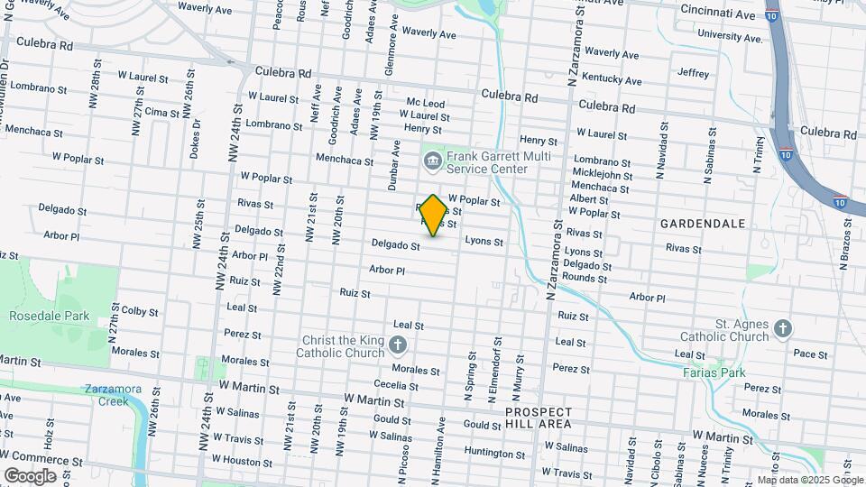 1431 Delgado St Map and Location Details