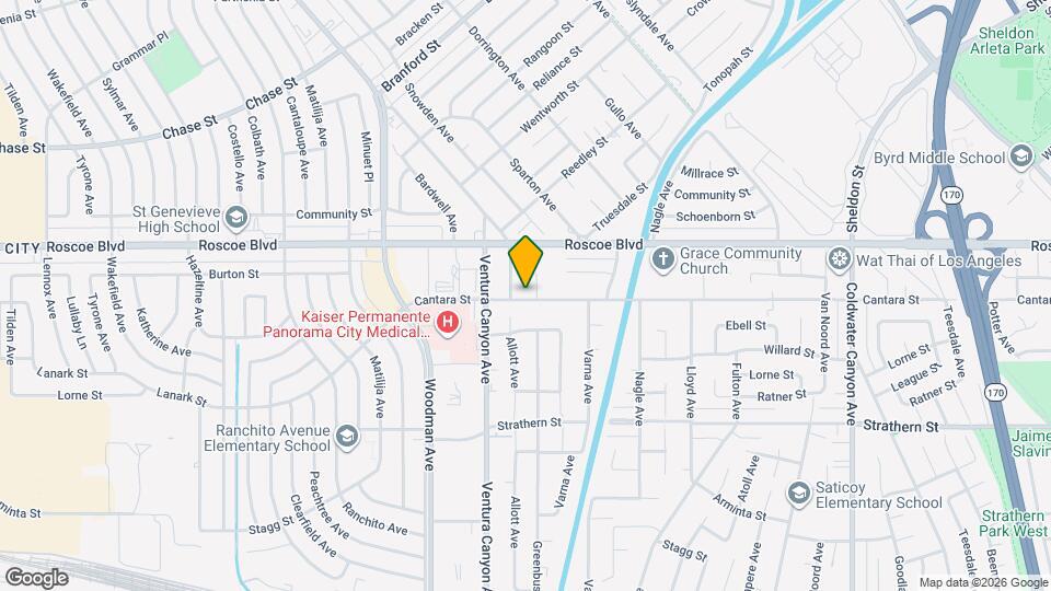 13507 Cantara St Map and Location Details