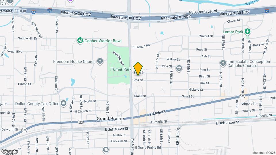 822 Oak St Map and Location Details