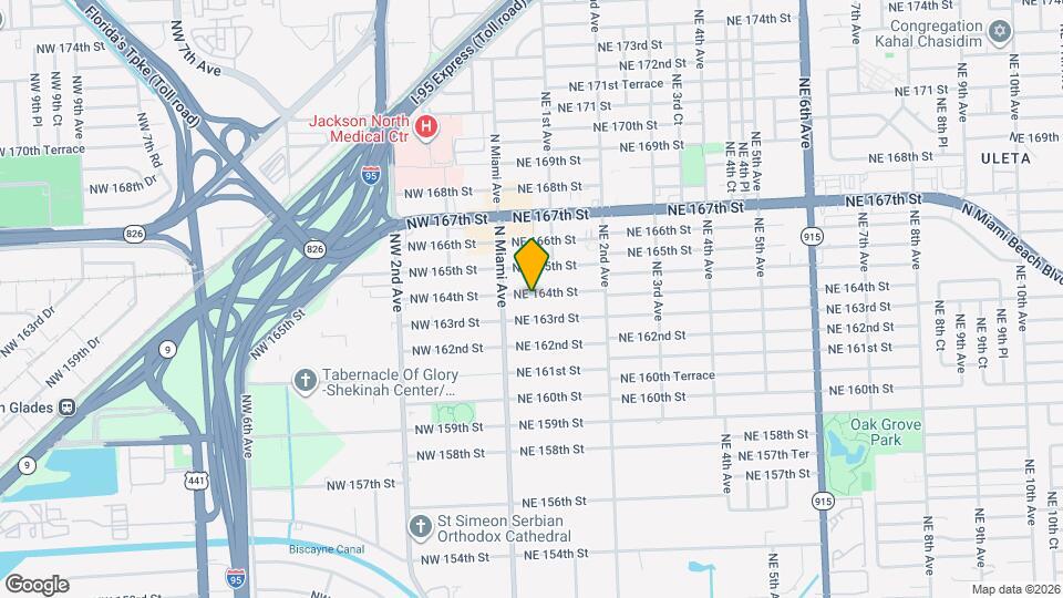 46 NE 164th St Map and Location Details
