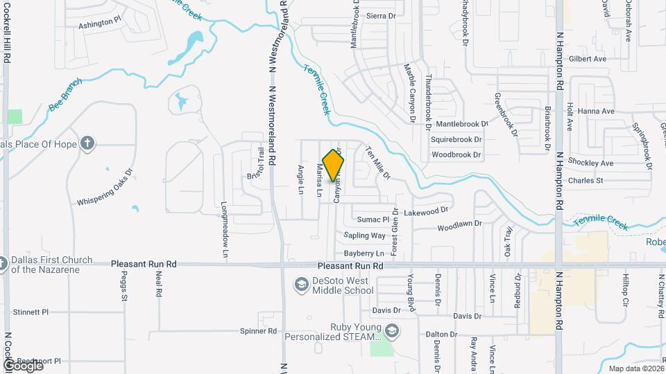 1013 Canyon Ridge Dr Map and Location Details