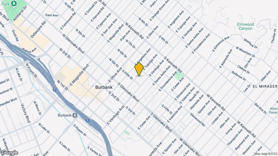 536 E Tujunga Ave Mapa y Detalles de la Ubicación