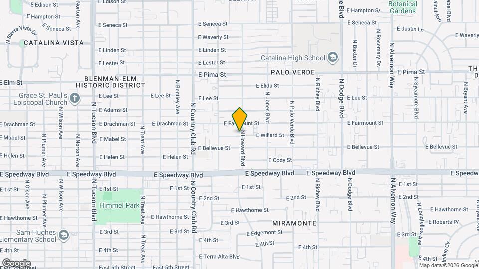 1317 N Howard Blvd Map and Location Details