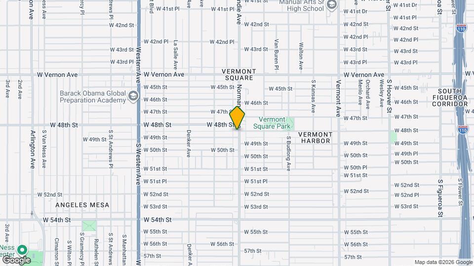4815 Normandie Ave Map and Location Details