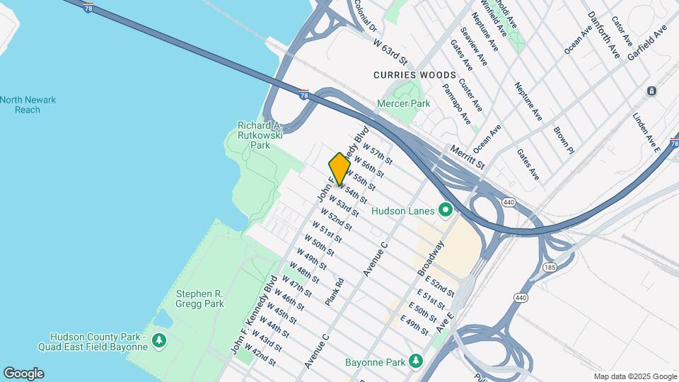 136 W 54th St, Unit 2 Map and Location Details