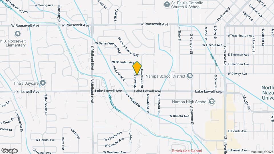 614 Alturas St Map and Location Details