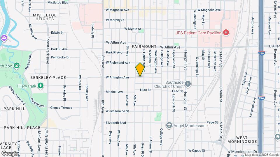 1215 W Arlington Ave Map and Location Details