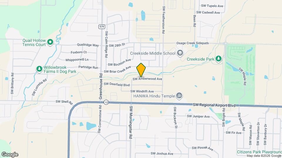 3107 SW Amberwood Ave Map and Location Details