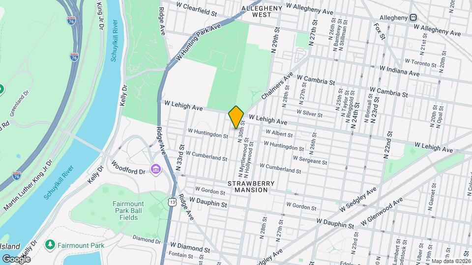 2615 N Corlies St Map and Location Details