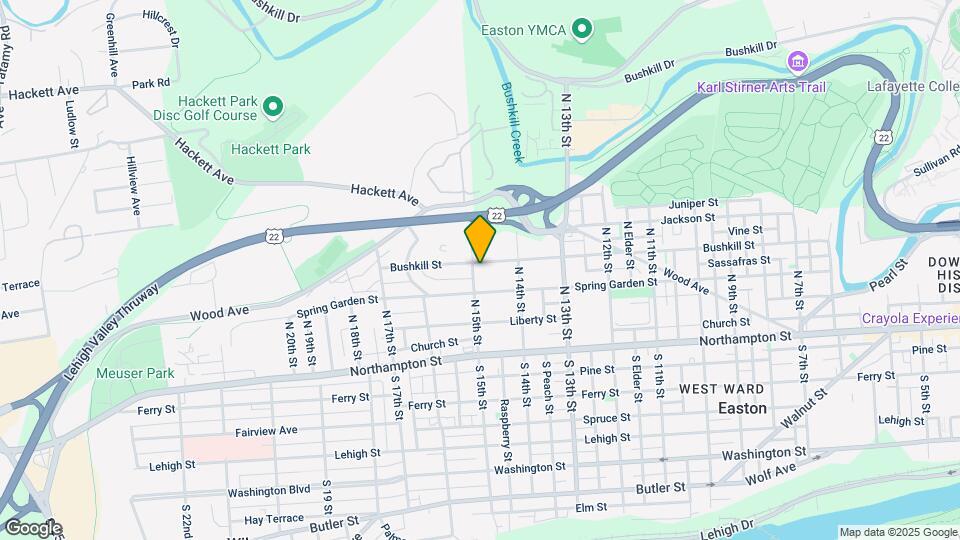 1458 Bushkill St Map and Location Details