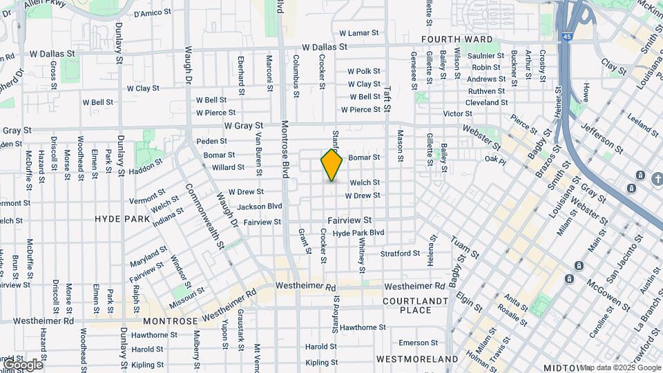 707 Welch St Map and Location Details