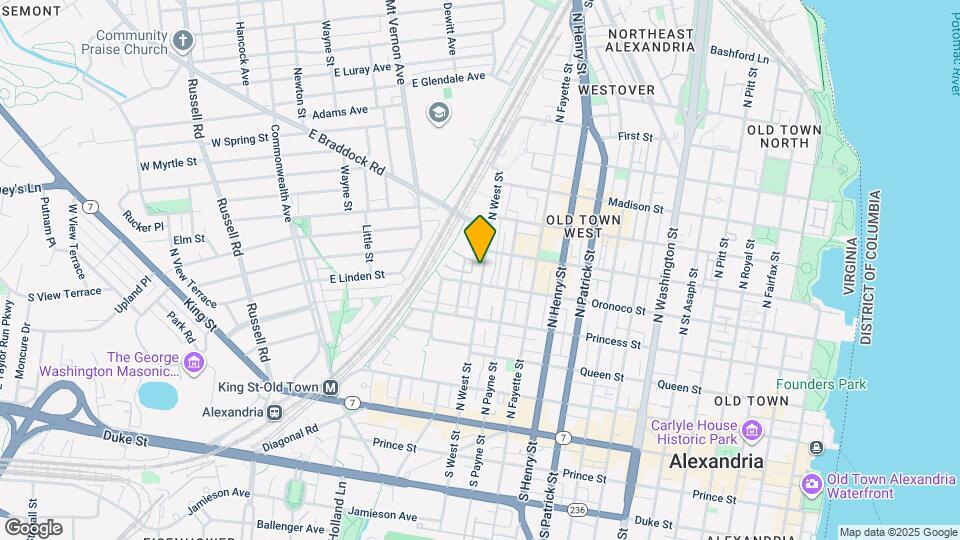 516 N West St Map and Location Details
