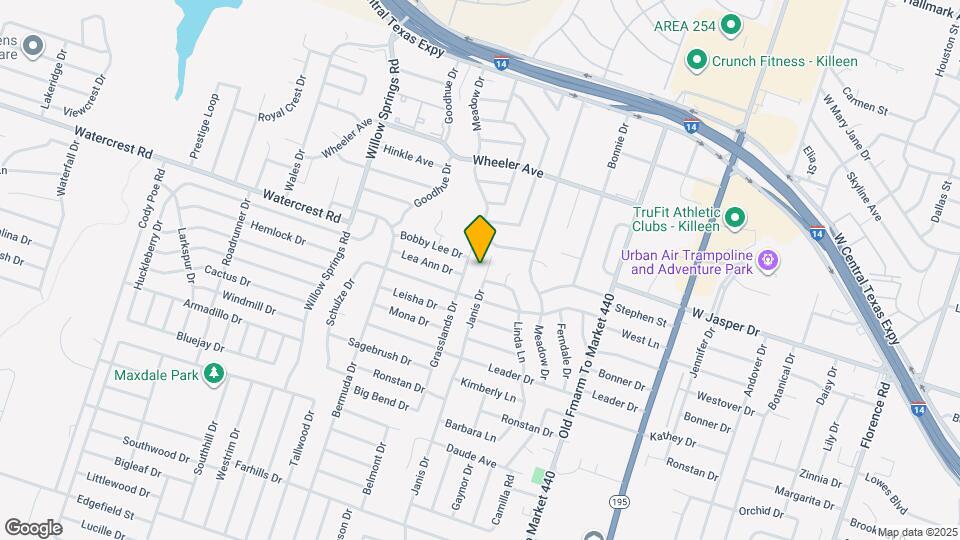 1307 Janis Dr Map and Location Details