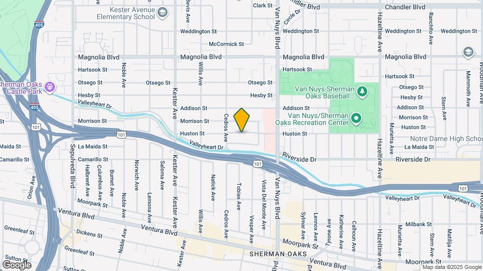 14622 Huston St Map and Location Details