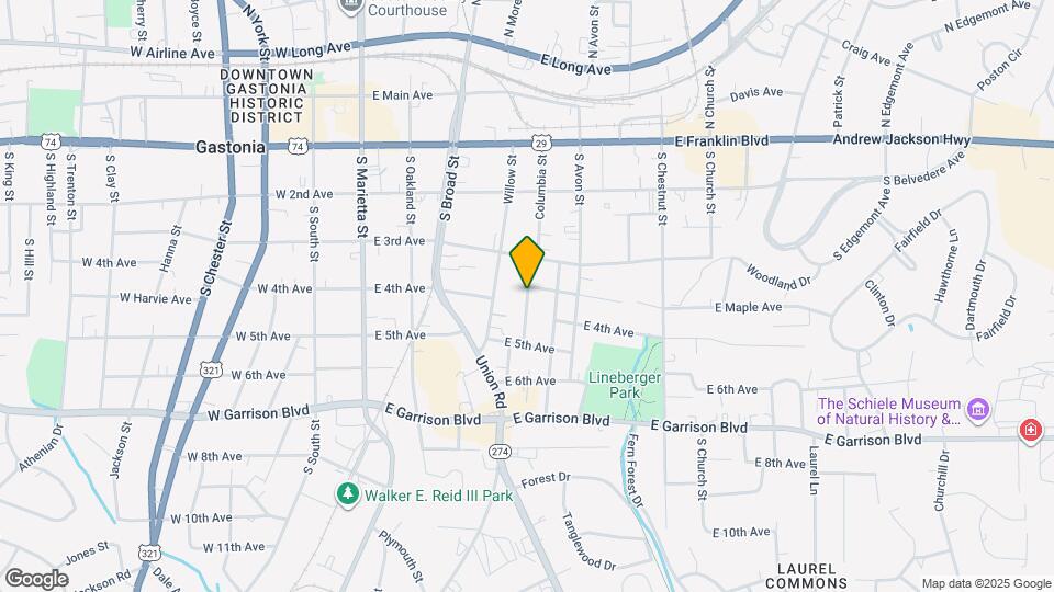 421 S Columbia St Map and Location Details