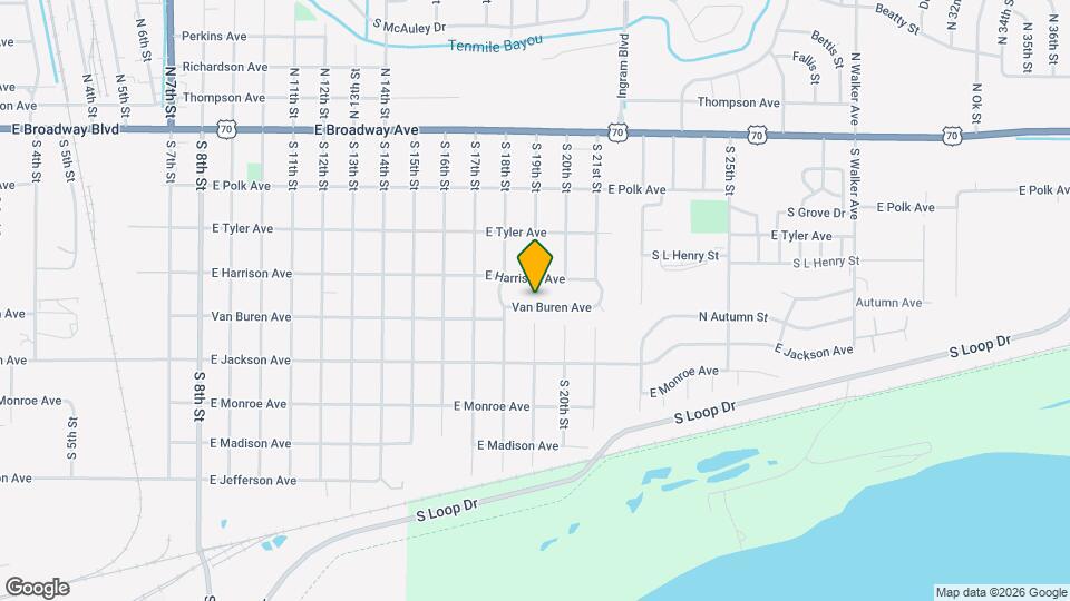 1900 Van Buren Ave Mapa y Detalles de la Ubicación