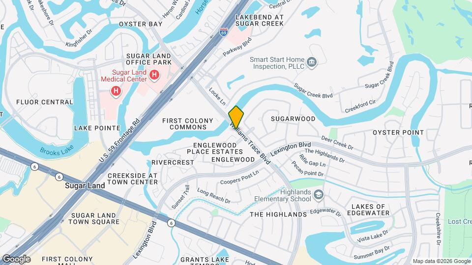 15314 Amesbury Ln Map and Location Details