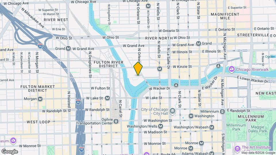 100 W Wolf Point Plaza Mapa y Detalles de la Ubicación