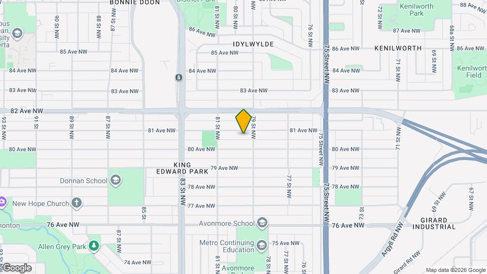 7921-7981 81 Ave NW Map and Location Details
