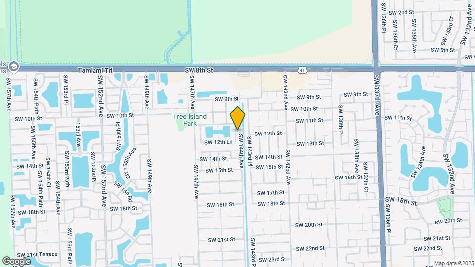 1201 SW 144th Ct Map and Location Details