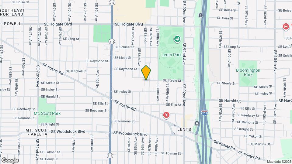 8660 SE Steele St Mapa y Detalles de la Ubicación