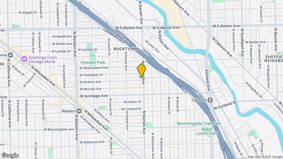 2056 N Damen Ave Map and Location Details