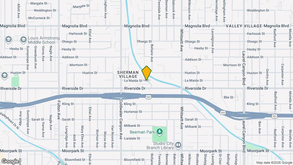 12730 La Maida St Map and Location Details