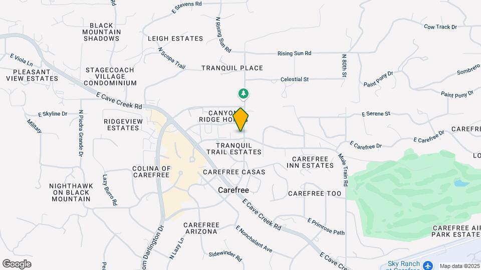 7542 E Carefree Dr Map and Location Details